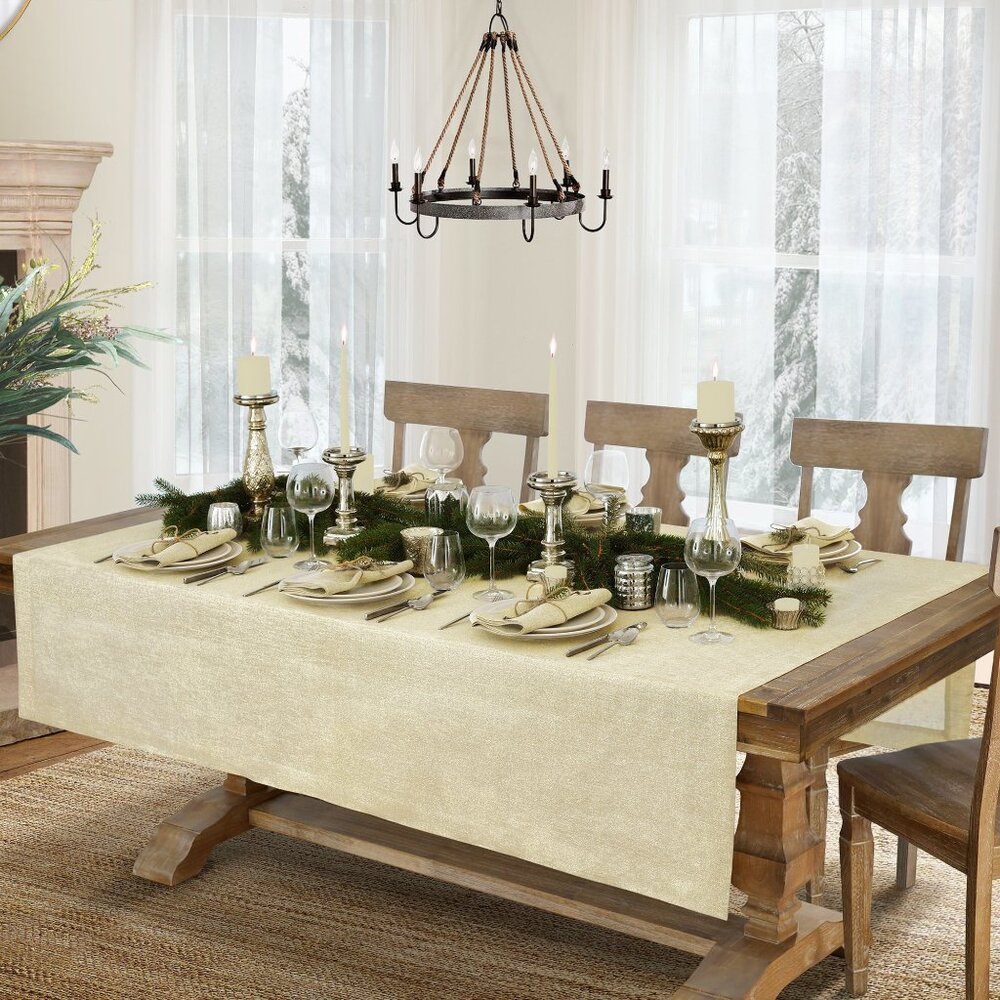 Villeroy & Boch Windsor Tablecloth | Metallic Shimmer | 60 x 144” Oblong | NWT
